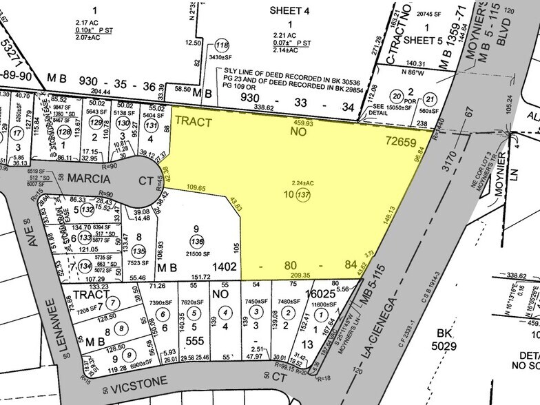 3801 La Cienega Blvd, Culver City, CA à vendre - Plan cadastral – Image 3 sur 7