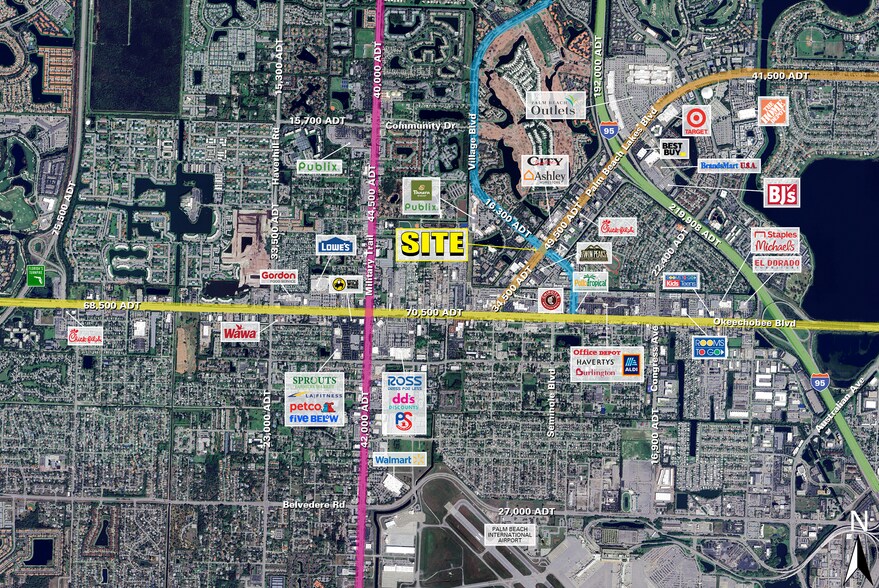 2201 Palm Beach Lakes Blvd, West Palm Beach, FL à louer - Photo de l’immeuble – Image 1 sur 4