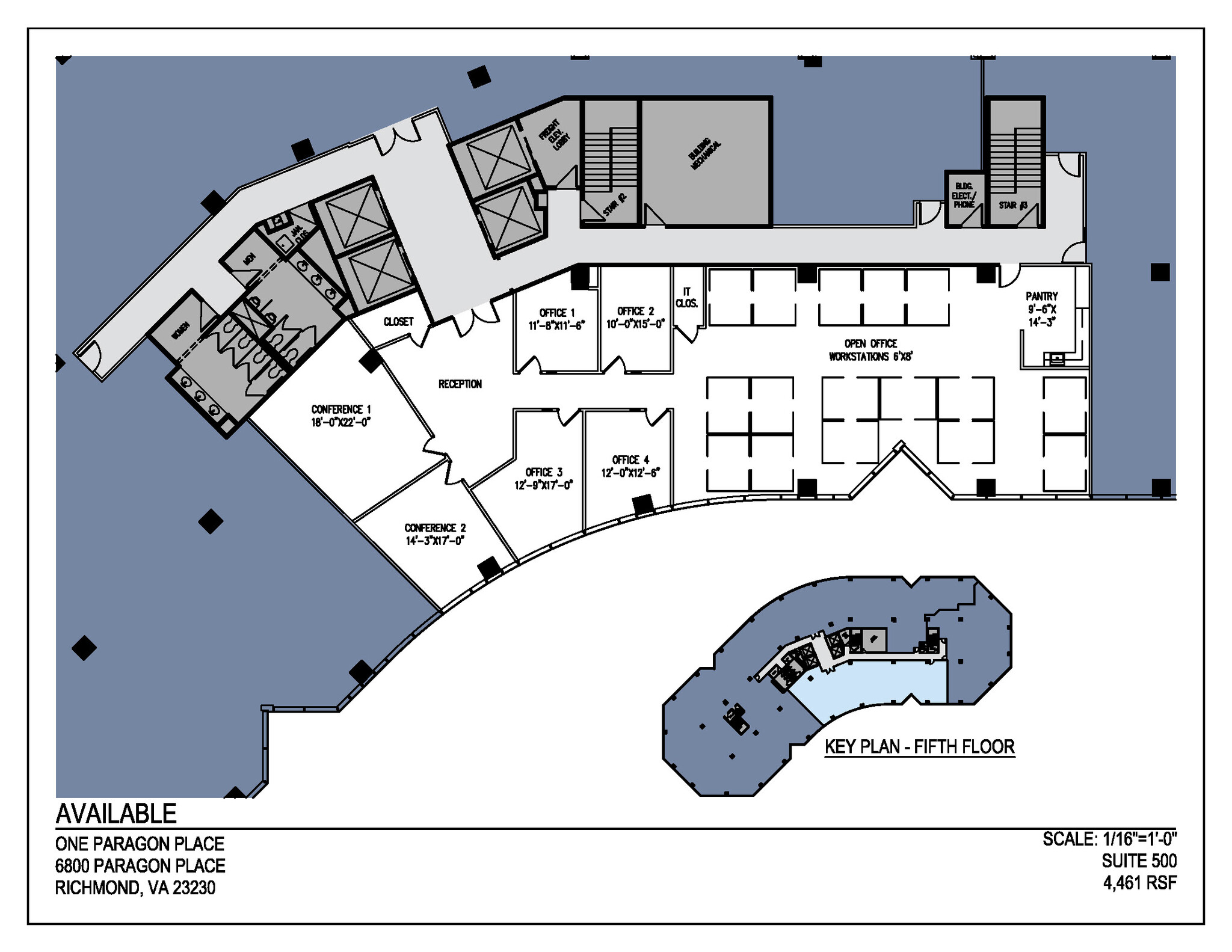 6800 Paragon Pl, Richmond, VA à louer Plan d’étage– Image 1 sur 1