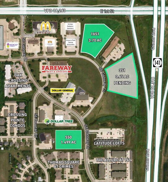 550-SE Gateway Dr, Grimes, IA à vendre - Aérien – Image 2 sur 2