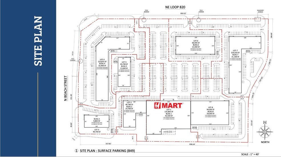 5000 N Beach St, Haltom City, TX à louer - Plan de site – Image 3 sur 3