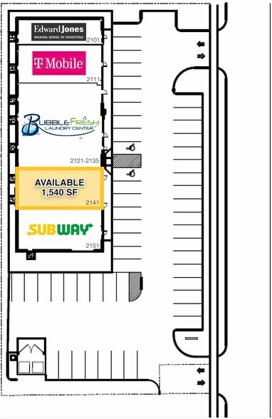 2151-2101 Crooks Ave, Kaukauna, WI à louer - Plan de site – Image 2 sur 2