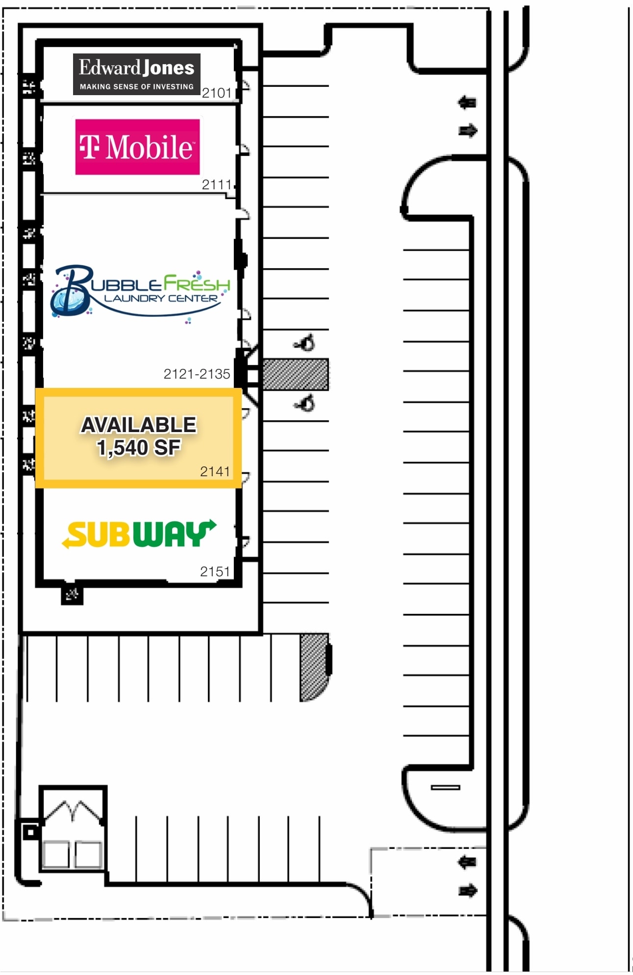2151-2101 Crooks Ave, Kaukauna, WI à louer Plan de site– Image 1 sur 1