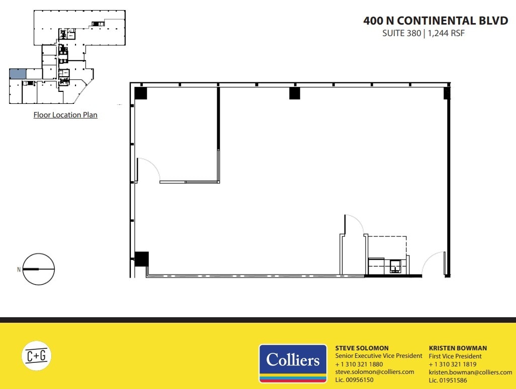 300 Continental Blvd, El Segundo, CA à louer Plan d’étage– Image 1 sur 1