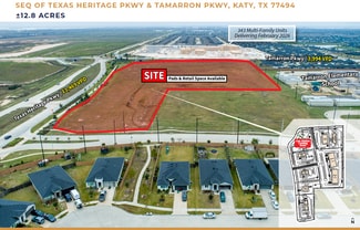 Plus de détails pour SEQ of Texas Heritage Pkwy & Tamarron Pkwy, Katy, TX - Terrain à vendre