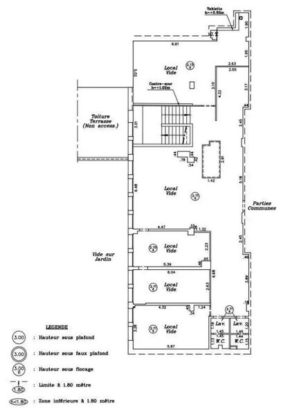 Local commercial dans Paris à vendre - Plan d’étage – Image 2 sur 4