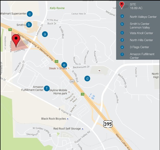 US Hwy 395 & Lemmon Dr, Reno, NV à vendre - Autre – Image 2 sur 10