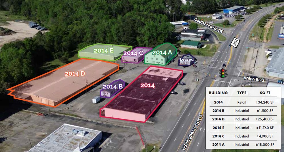 2014 US Highway 301 S, Wilson, NC à louer - Plan de site – Image 2 sur 3