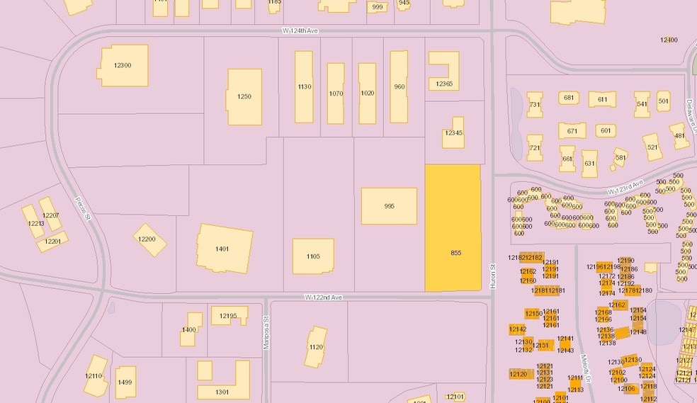 855 W 122nd Ave, Westminster, CO à louer - Plan cadastral – Image 2 sur 6