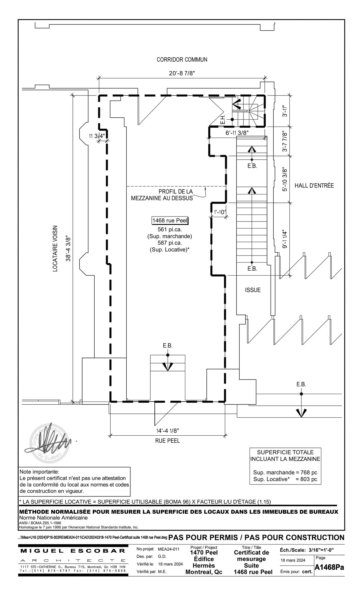 1450-1478 Rue Peel, Montréal, QC à louer Plan de site– Image 1 sur 1