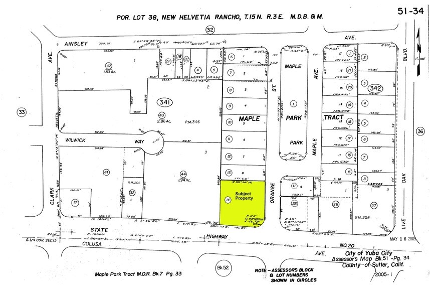 655 Colusa Ave, Yuba City, CA à vendre - Plan cadastral – Image 2 sur 11