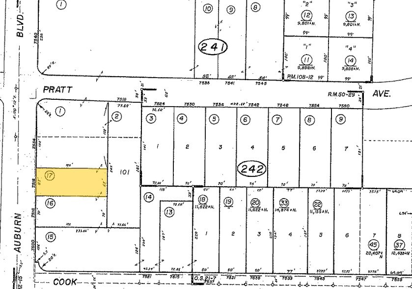 7518-7520 Auburn Blvd, Citrus Heights, CA à louer - Plan cadastral – Image 2 sur 4