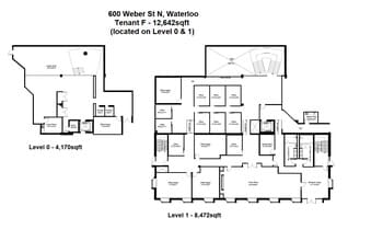 600 Weber St N, Waterloo, ON à louer Plan d’étage– Image 1 sur 2