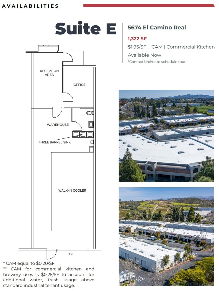 5650 El Camino Real, Carlsbad, CA à louer Plan d’étage– Image 1 sur 1