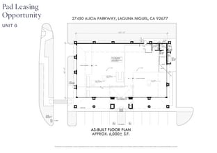 27000-27470 Alicia Pky, Laguna Niguel, CA à louer Plan d’étage– Image 1 sur 2