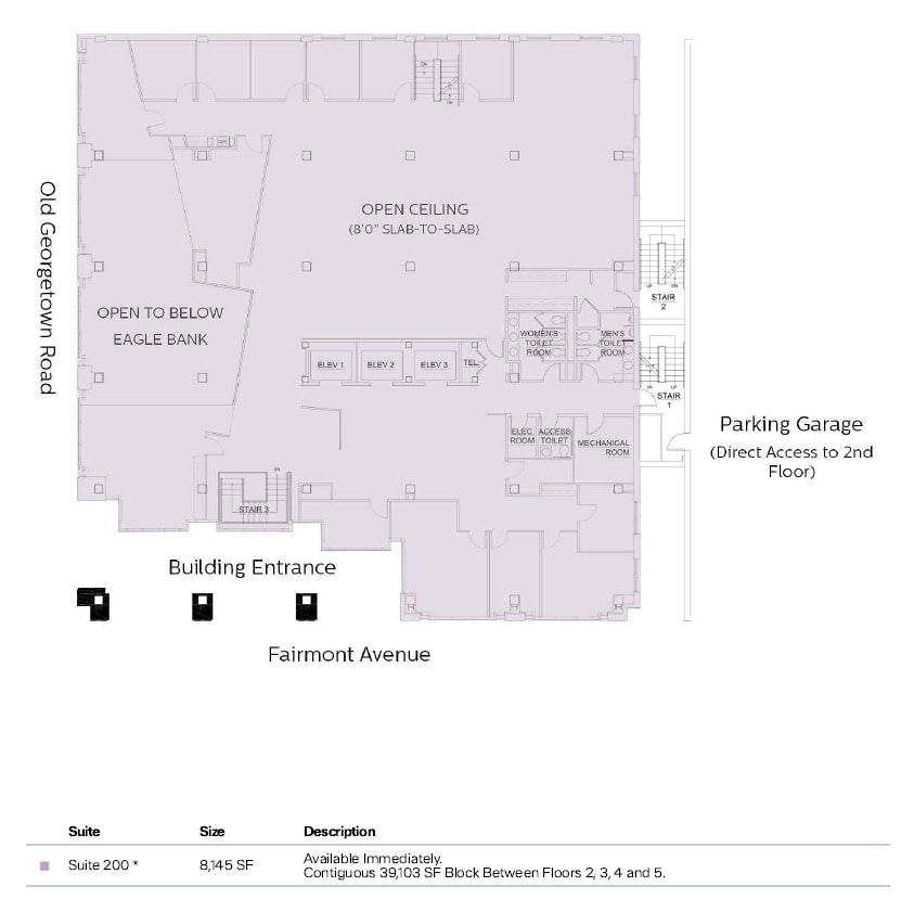 7735 Old Georgetown Rd, Bethesda, MD à louer Plan d’étage– Image 1 sur 1