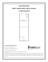 1600 S Anaheim Blvd, Anaheim, CA à louer Plan de site– Image 1 sur 1