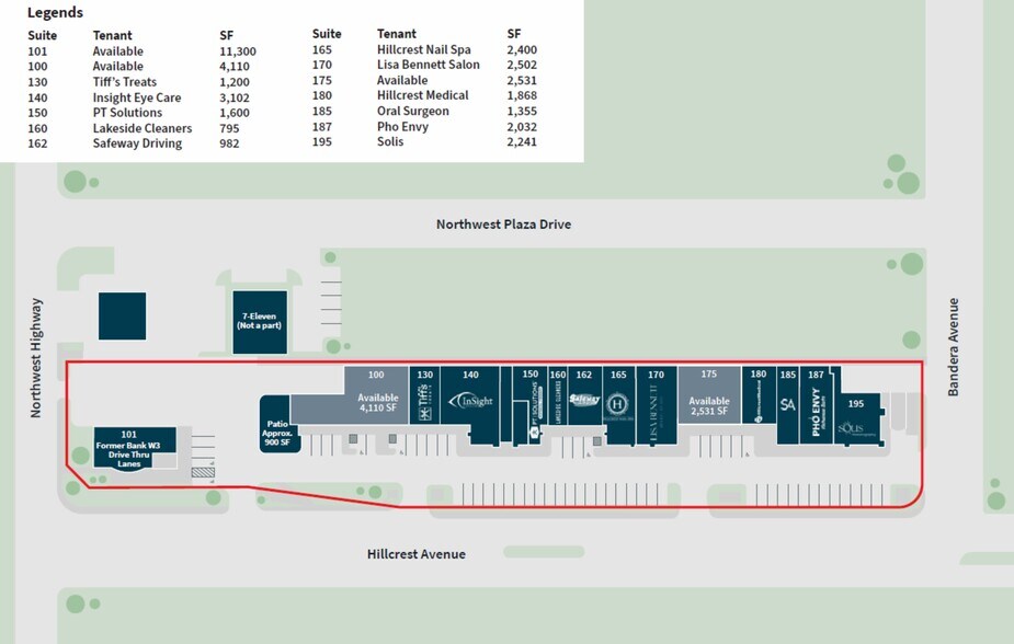 8611 Hillcrest Rd, Dallas, TX à louer - Plan de site – Image 3 sur 3