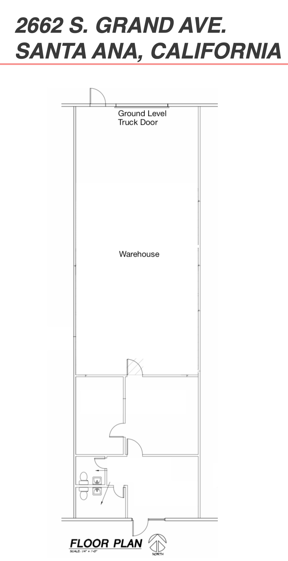 2650-2676 S Grand Ave, Santa Ana, CA à louer Plan d’étage– Image 1 sur 7