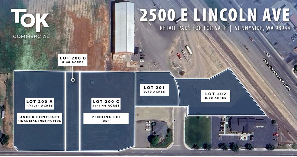 2500 E Lincoln Ave, Sunnyside, WA à vendre - Photo de l’immeuble – Image 1 sur 3