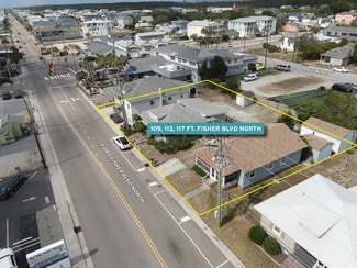 Plus de détails pour 109-113 117 Fort Fisher Blvd N, Kure Beach, Kure Beach, NC - Terrain à vendre