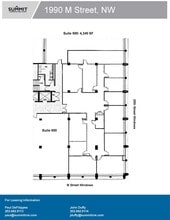 1990 M St NW, Washington, DC à louer Plan d’étage– Image 1 sur 1