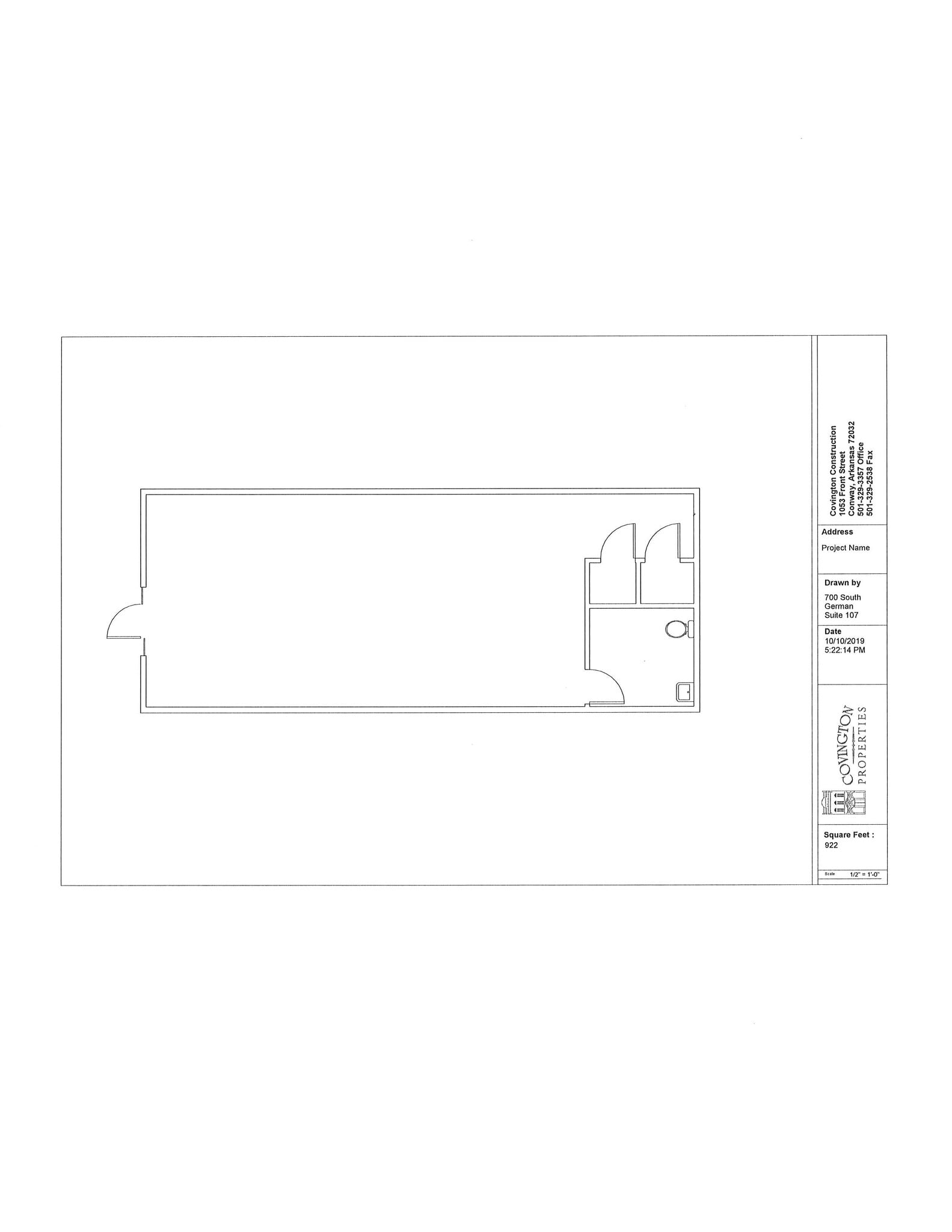 700 S German Ln, Conway, AR à louer Plan d’étage– Image 1 sur 1