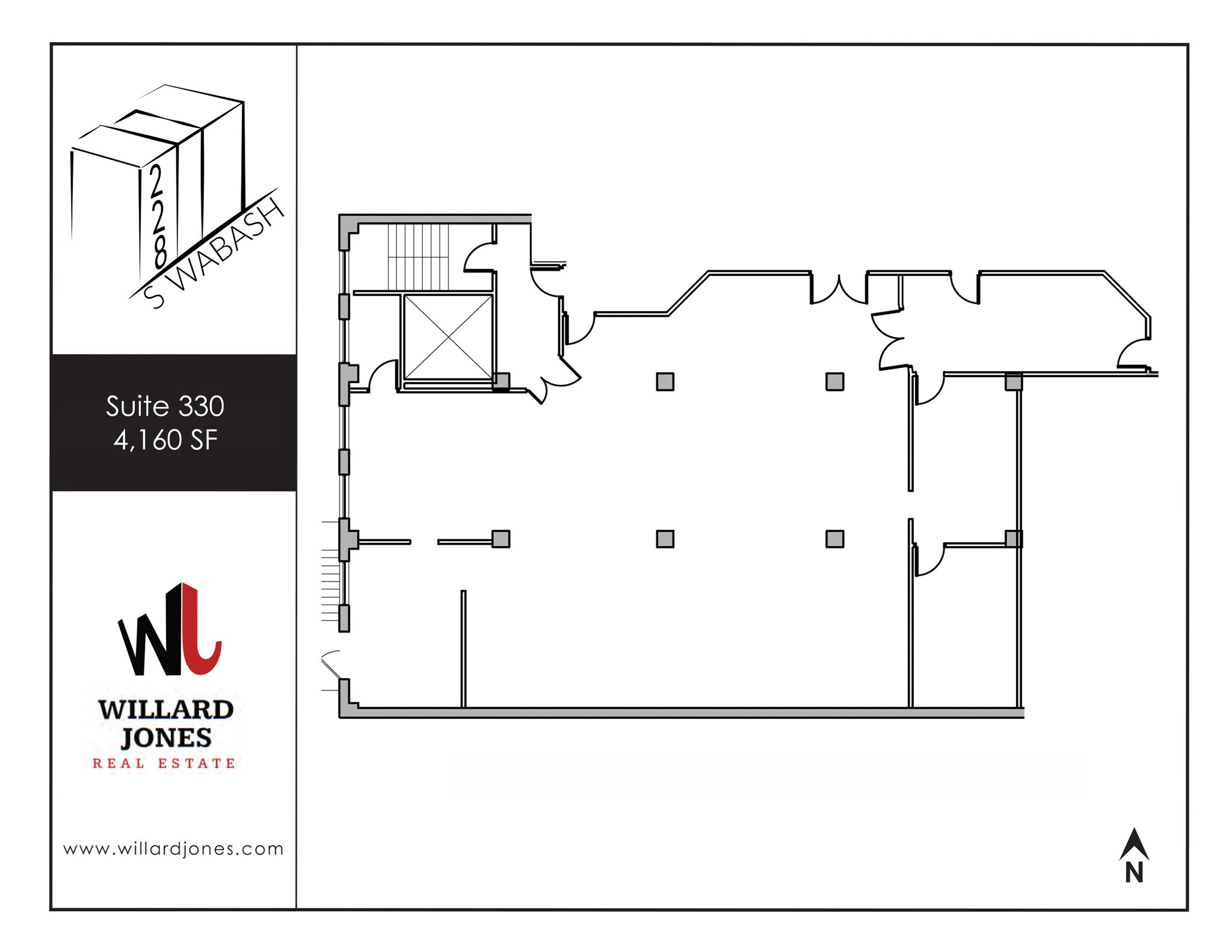 228 S Wabash Ave, Chicago, IL à louer Plan d’étage– Image 1 sur 1