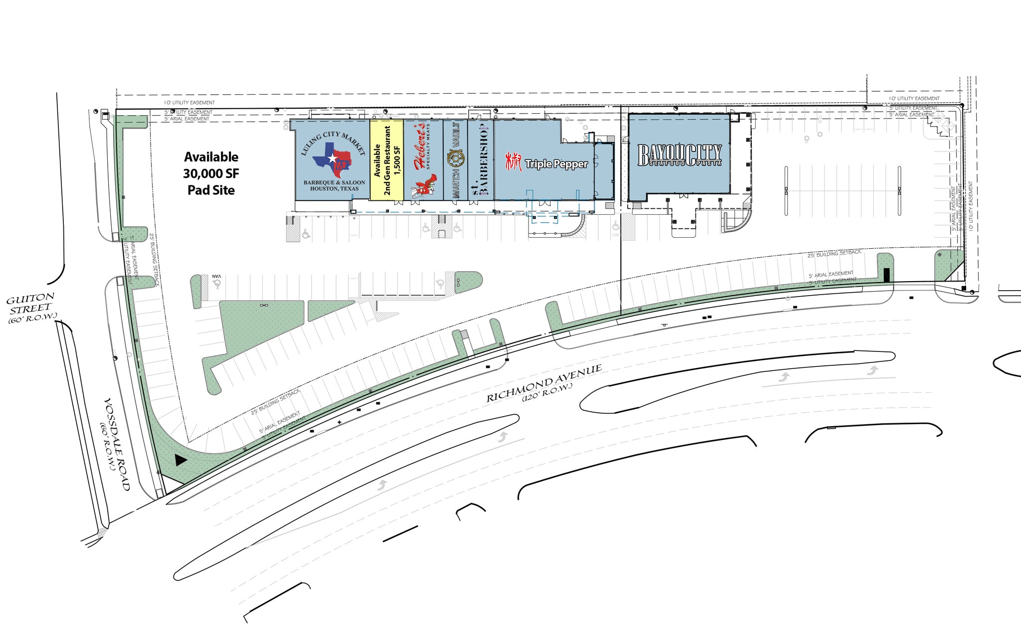 4720-4728 Richmond Ave, Houston, TX à louer Plan de site– Image 1 sur 1
