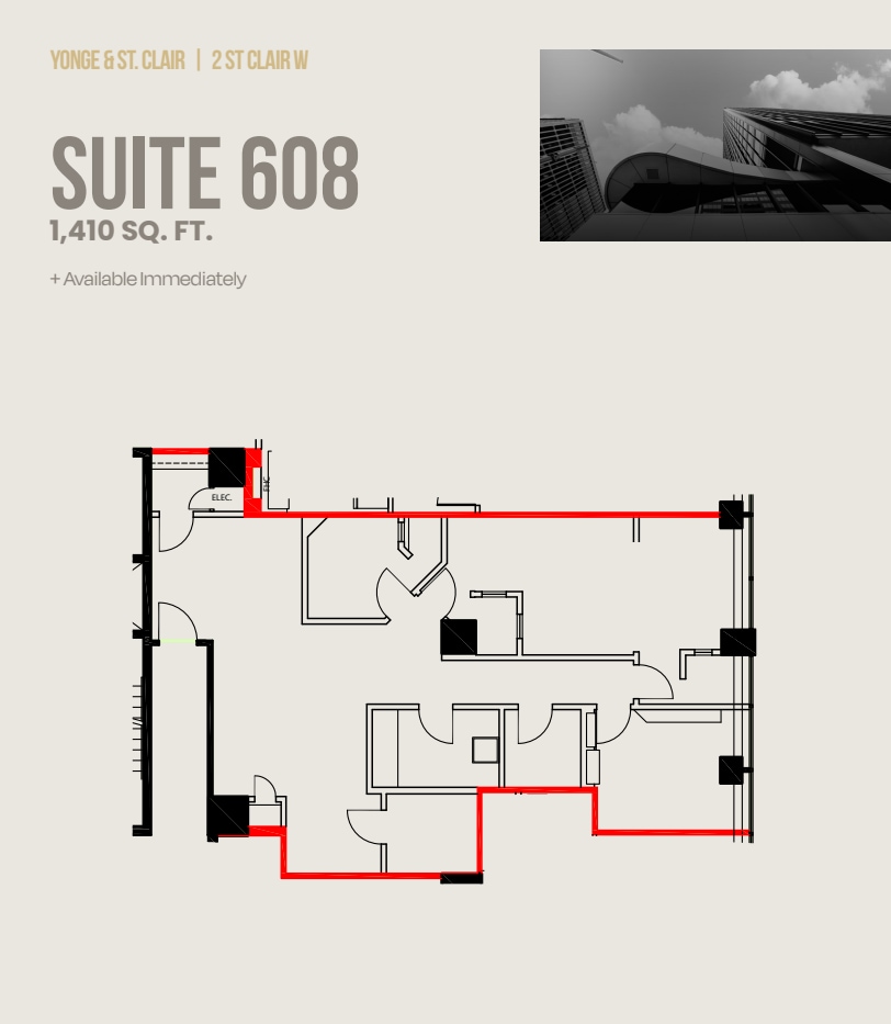 2 St Clair Av W, Toronto, ON à louer Plan d’étage– Image 1 sur 1