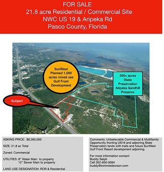 Plus de détails pour 0 Hwy 19, Port Richey, FL - Terrain à vendre