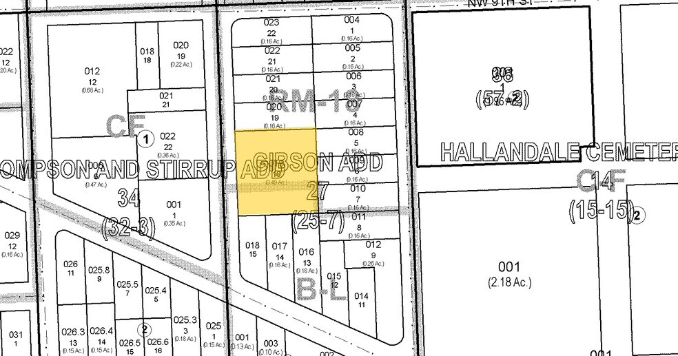 806 NW 7th Ter, Hallandale Beach, FL à vendre - Plan cadastral – Image 2 sur 2