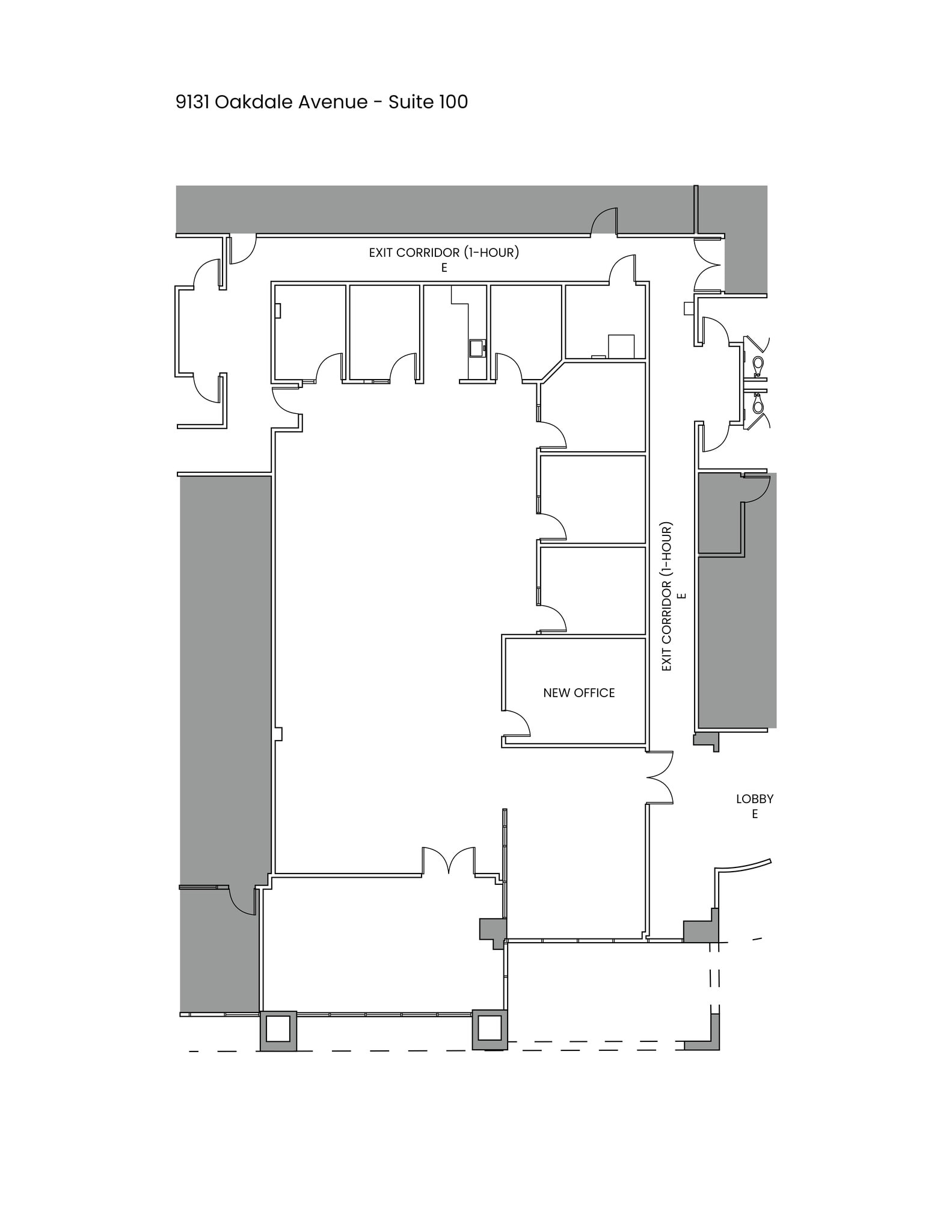9201 Oakdale Ave, Chatsworth, CA à louer Plan de site– Image 1 sur 1