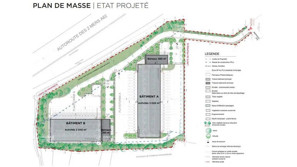 Bureau dans Bouloc à louer - Plan de site – Image 2 sur 2
