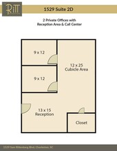 1525 Sam Rittenberg Blvd, Charleston, SC à louer Plan d’étage– Image 1 sur 15