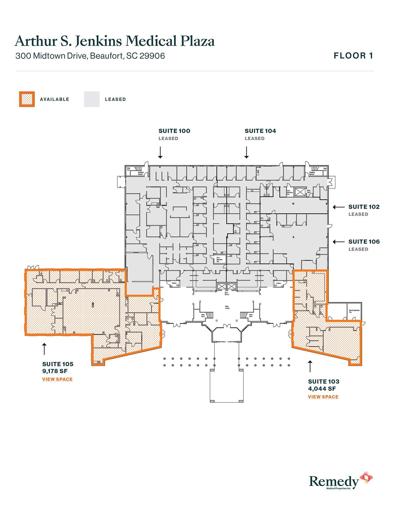 300 Midtown Dr, Beaufort, SC à louer Plan d’étage– Image 1 sur 1