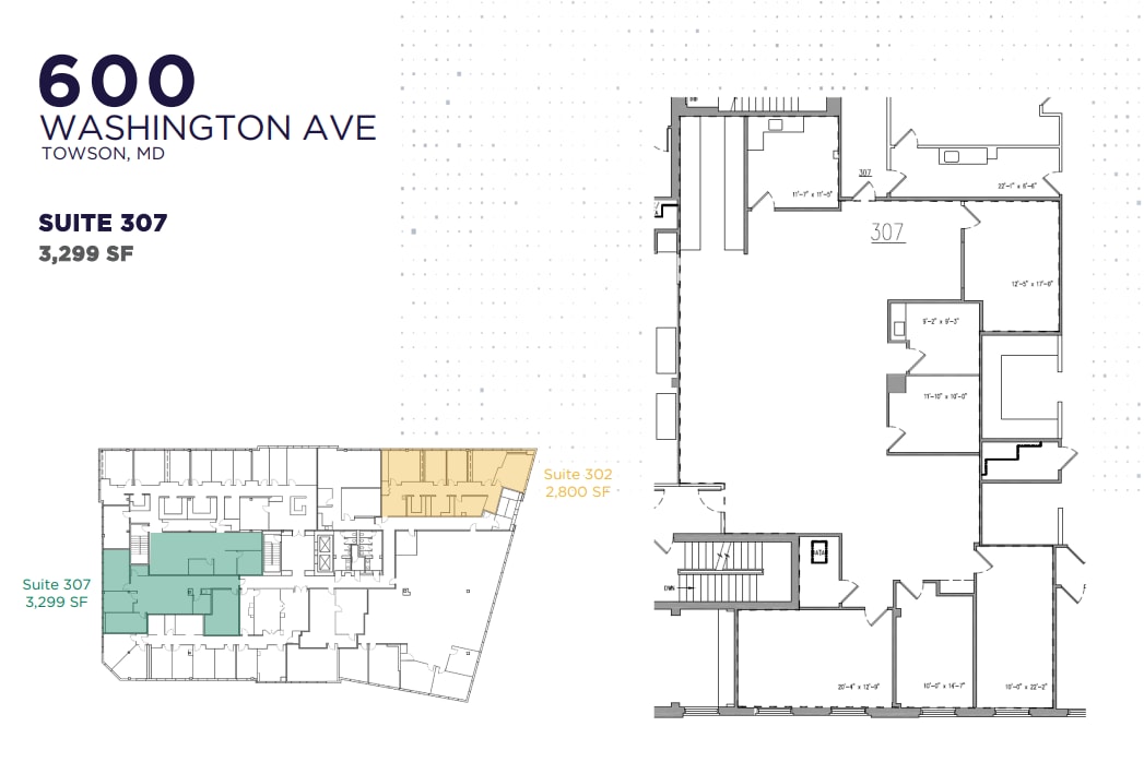 600 Washington Ave, Towson, MD à louer Plan d’étage– Image 1 sur 1