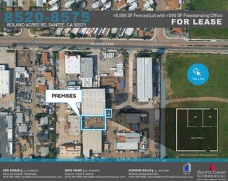 Plus de détails pour 8575 Roland Acres Dr, Santee, CA - Industriel/Logistique à louer