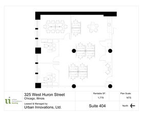 325 W Huron St, Chicago, IL à louer Plan d’étage– Image 1 sur 8