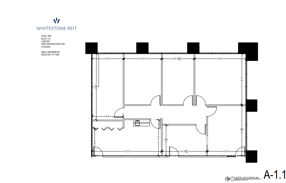 2600 S Gessner Rd, Houston, TX à louer Plan d’étage– Image 1 sur 1