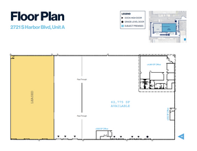 2721 S Harbor Blvd, Santa Ana, CA à louer Plan d’étage– Image 2 sur 2