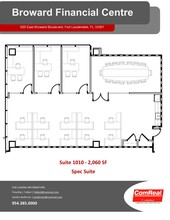 500 E Broward Blvd, Fort Lauderdale, FL à louer Plan d’étage– Image 1 sur 1