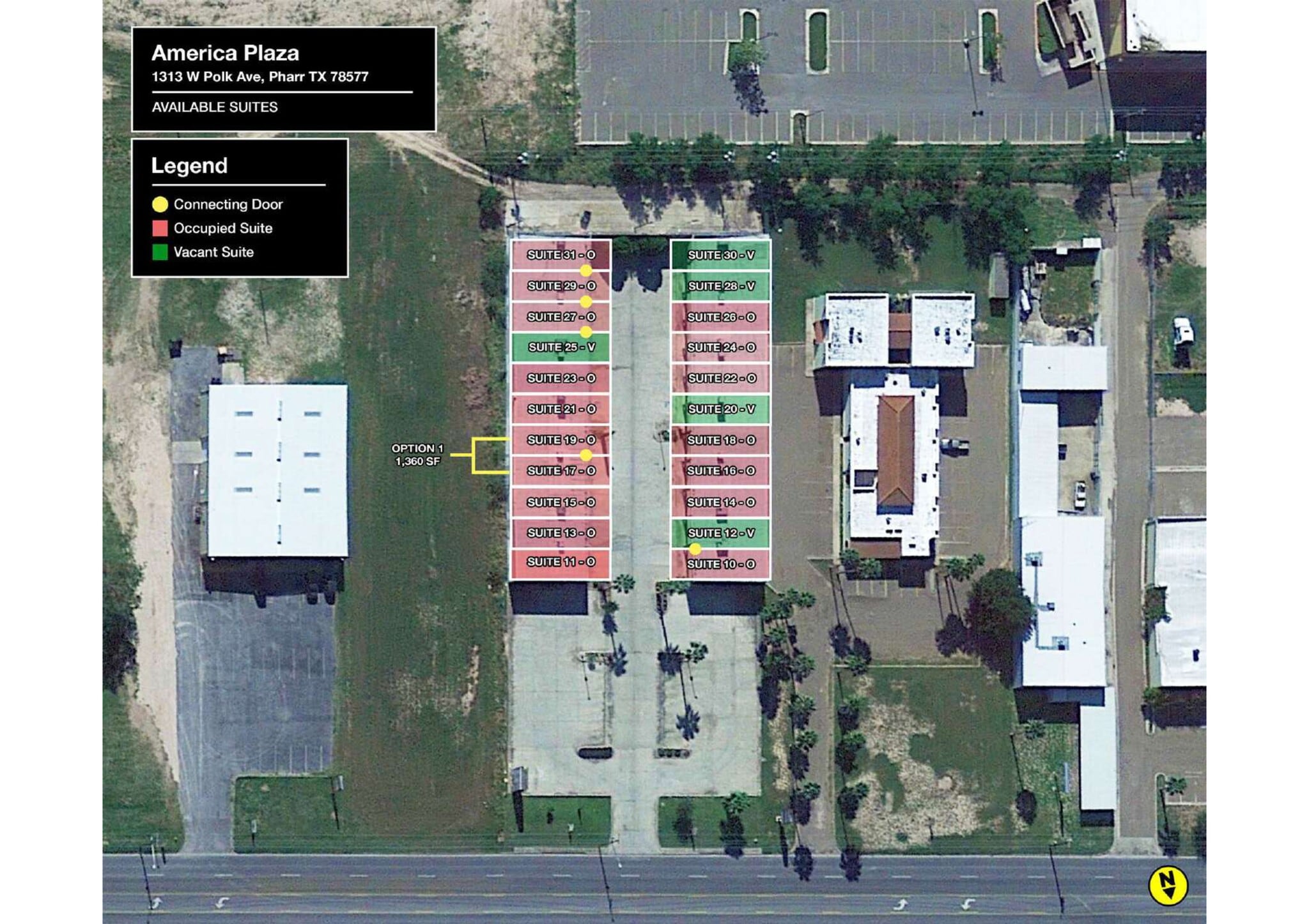 1313 W Polk Ave, Pharr, TX à louer Plan de site– Image 1 sur 1