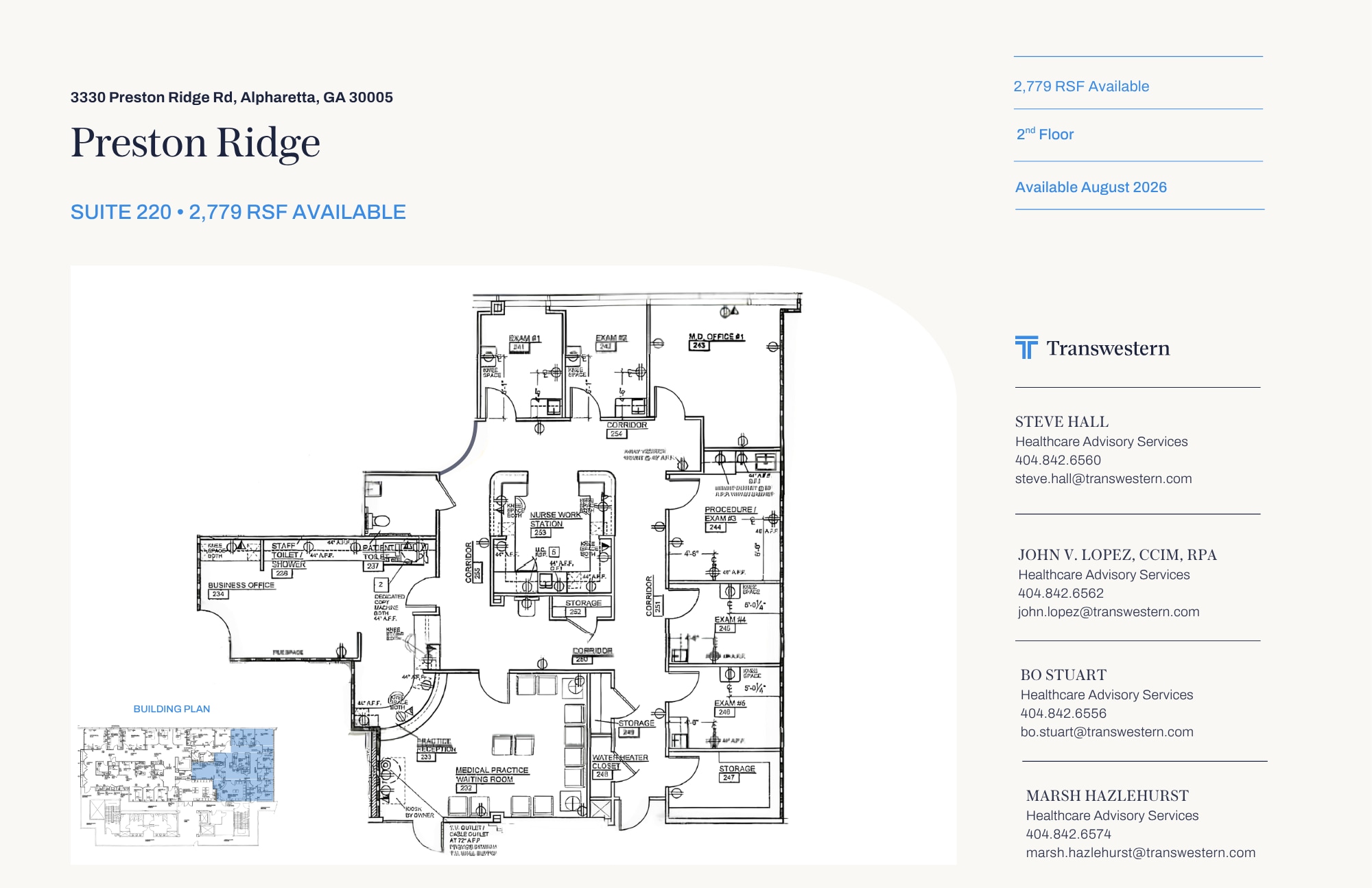 3330 Preston Ridge Rd, Alpharetta, GA à louer Plan d’étage– Image 1 sur 1