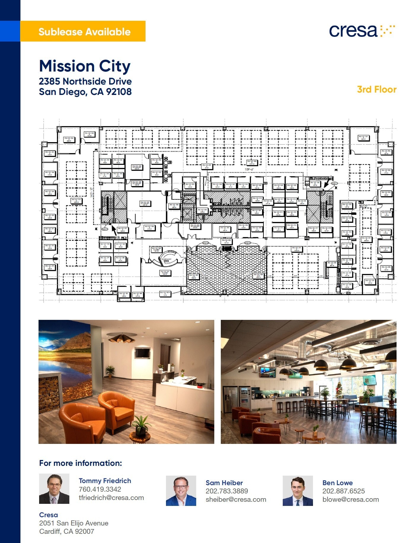 2385 Northside Dr, San Diego, CA à louer Plan d’étage– Image 1 sur 1