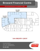 500 E Broward Blvd, Fort Lauderdale, FL à louer Plan d’étage– Image 2 sur 2