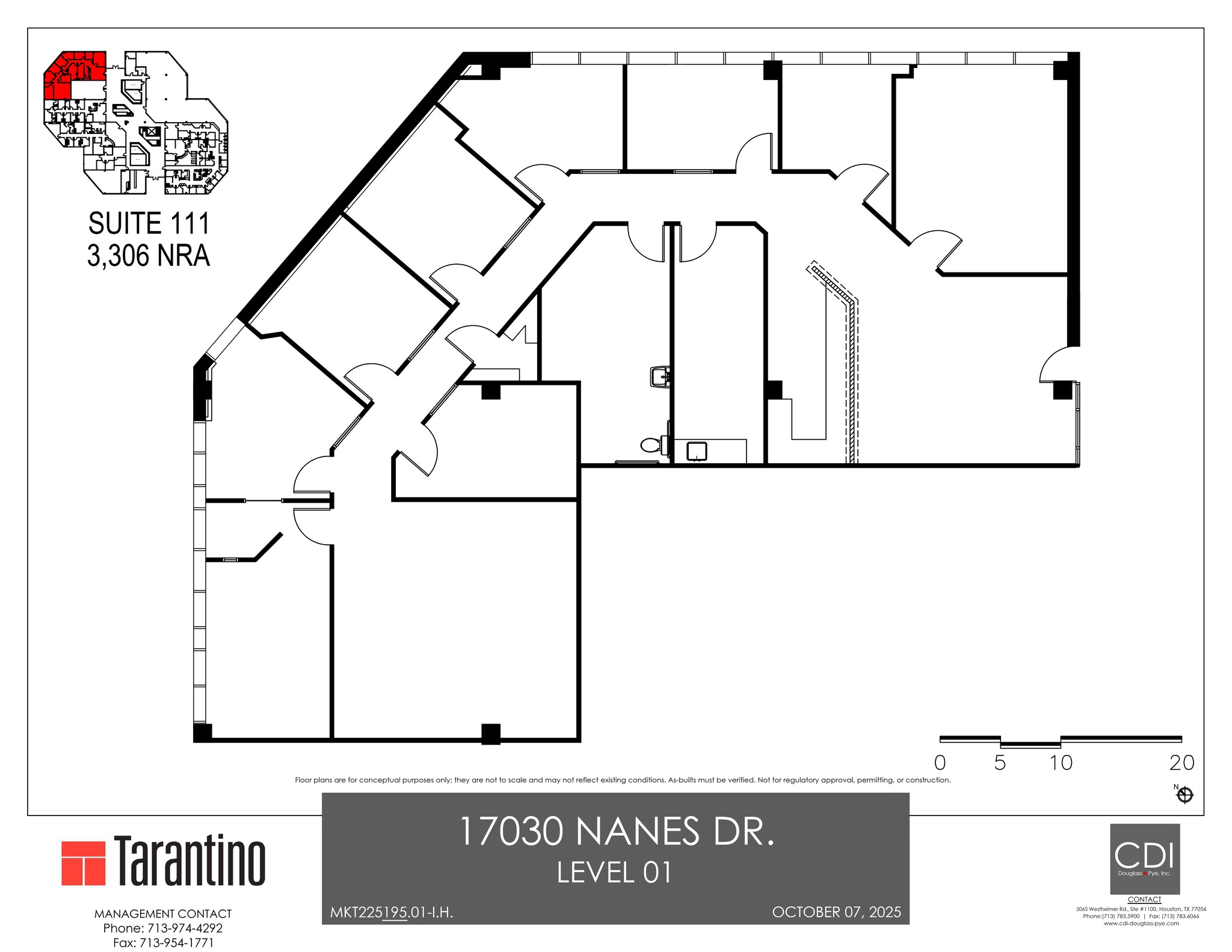 17030 Nanes Dr, Houston, TX à louer Plan de site– Image 1 sur 1