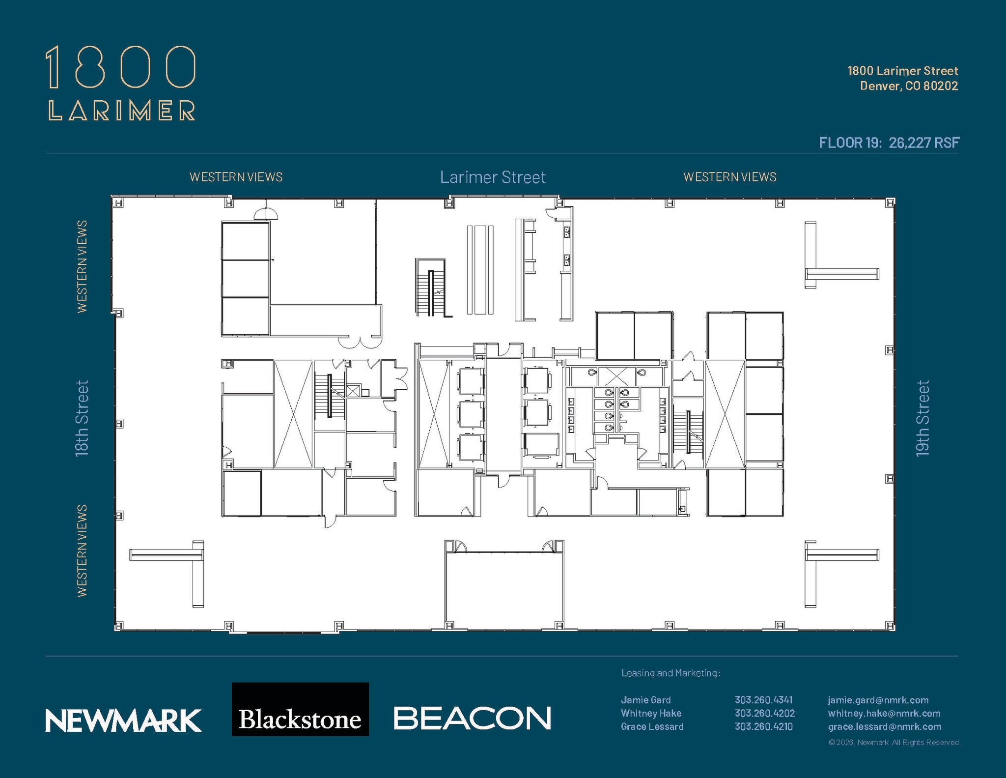 1800 Larimer St, Denver, CO à louer Plan d’étage– Image 1 sur 1