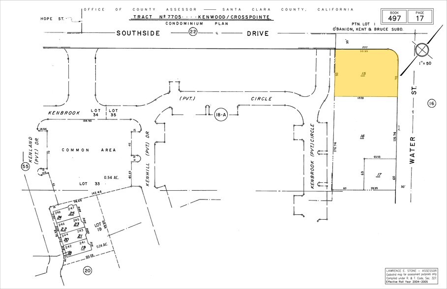 200 Southside Dr, San Jose, CA à vendre - Plan cadastral – Image 3 sur 6