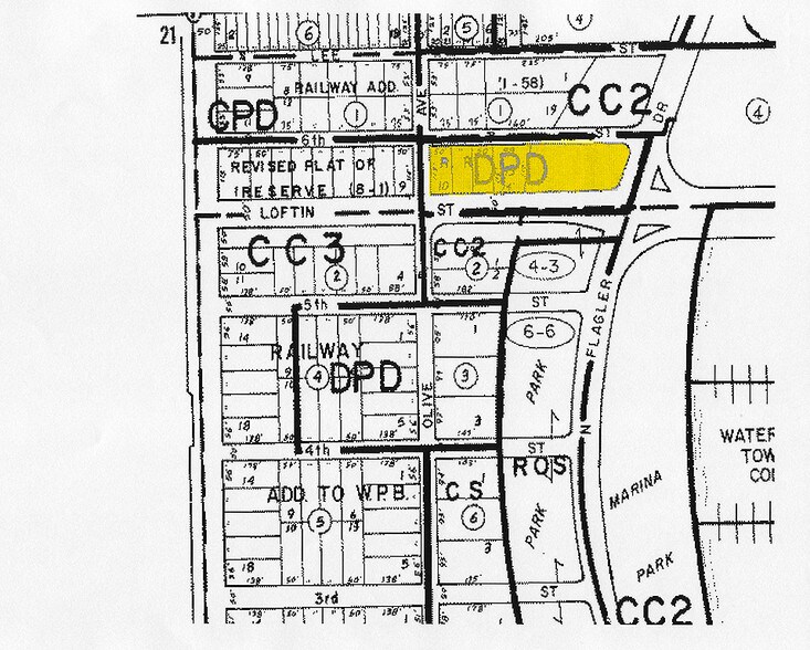 625 N Flagler Dr, West Palm Beach, FL à louer - Plan cadastral – Image 2 sur 6